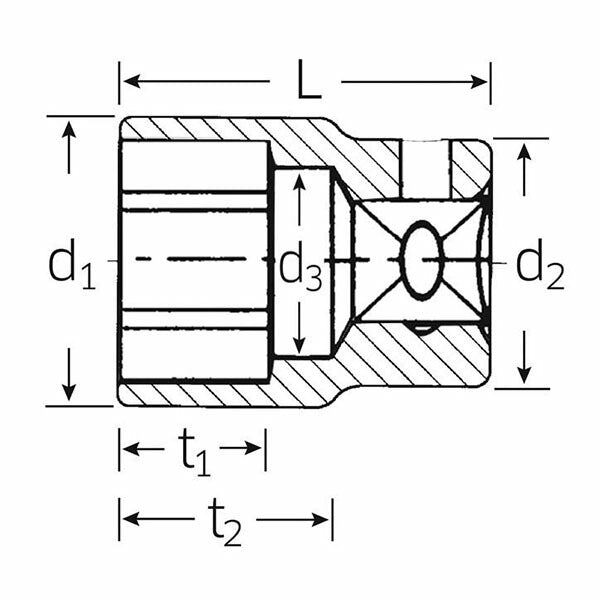 日本正規品 スタビレー 55-23 19.0sq.(3/4) ソケット 6角 23mm (4018754008704) STAHLWILLE