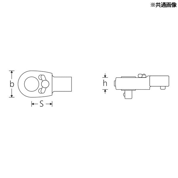 日本正規品 スタビレー ジョイントサイズ9×12mm トルクレンチ差替ラチェットヘッド 5/16ビット トルクレンチ用 差替ヘッド (725/5B)(4018754154715) STAHLWILLE