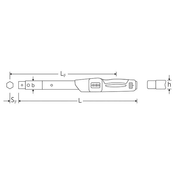 【エクストラセール】日本正規品 スタビレー トルクレンチ 20-100Nm MANOSKOP 730N 板バネ式リセット不要 出荷時公差±3% ヘッド交換式 成績証明書付 (730N/10) (4018754139521) STAHLWILLE