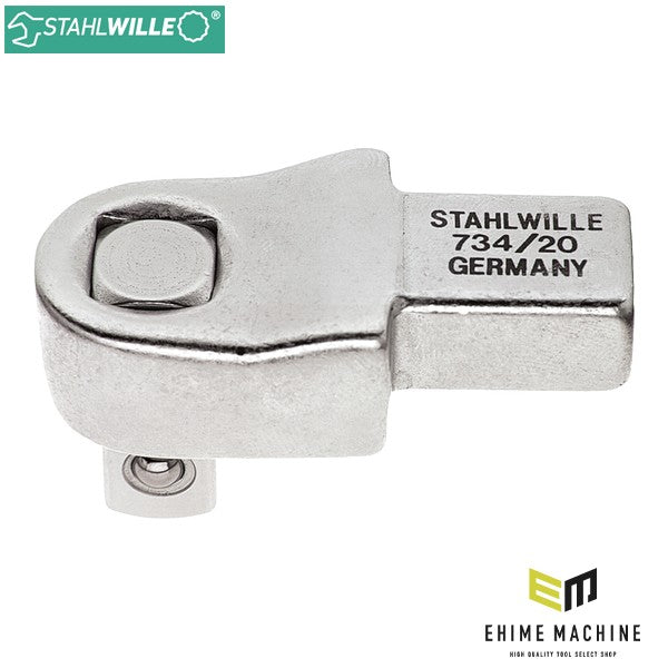 日本正規品 スタビレー ジョイントサイズ14×18mm トルクレンチ差替スクエアドライブヘッド 1/2SQ 板バネ式リセット不要 ヘッド交換式 (734/20)(4018754034482) STAHLWILLE
