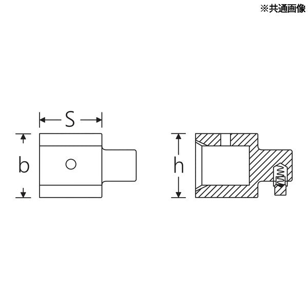 日本正規品 スタビレー ジョイントサイズ14×18mm トルクレンチ用アダプター (7370/40)(4018754161041) STAHLWILLE