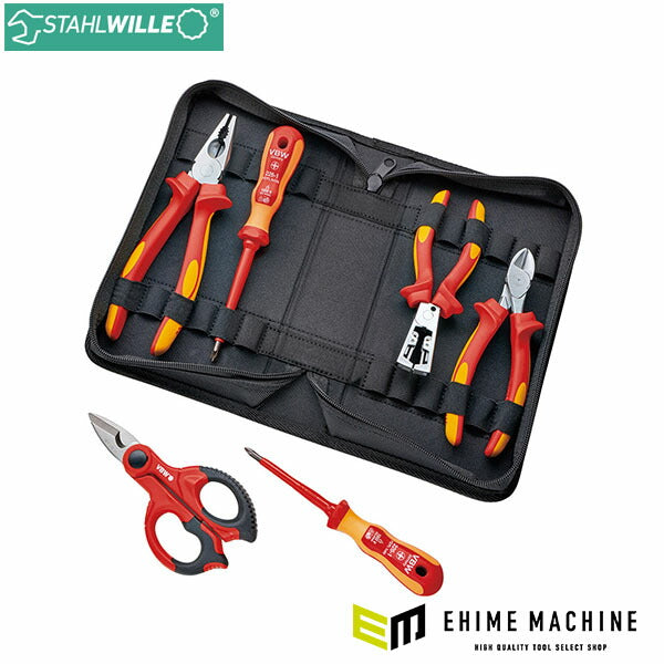 日本正規品 スタビレー 86 E 絶縁ツール6点セット 収納ポーチ付 (4005887014825) STAHLWILLE