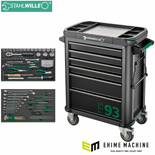 [メーカー直送業者便] 日本正規品 スタビレー ツールトロリー 工具130点セット 6段 耐荷重500kg アンスラサイトグレー (93/130)(4018754335312) STAHLWILLE