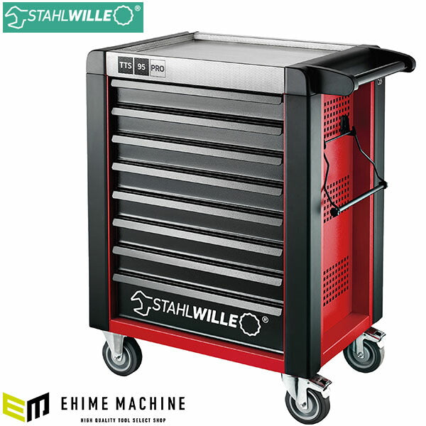 [メーカー直送業者便] 日本正規品 スタビレー 8段 ツールトロリー 耐荷重750kg レッド (95/8R-PRO)(4018754334711) STAHLWILLE