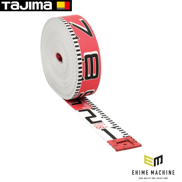 タジマ シムロンロッド 長さ50m 1mアカシロ仕様 紙箱 (SYR-50K)(4975364041487) TAJIMA TJMデザイン