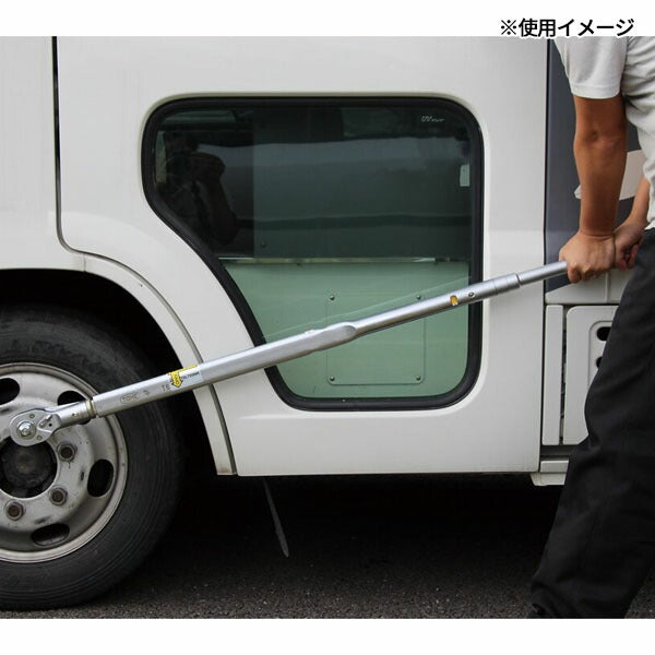 TONE プレセット形トルクレンチ 左右ネジ用 差込角19mm 全長1388mm (T6L850NR)(4953488306675) トネ