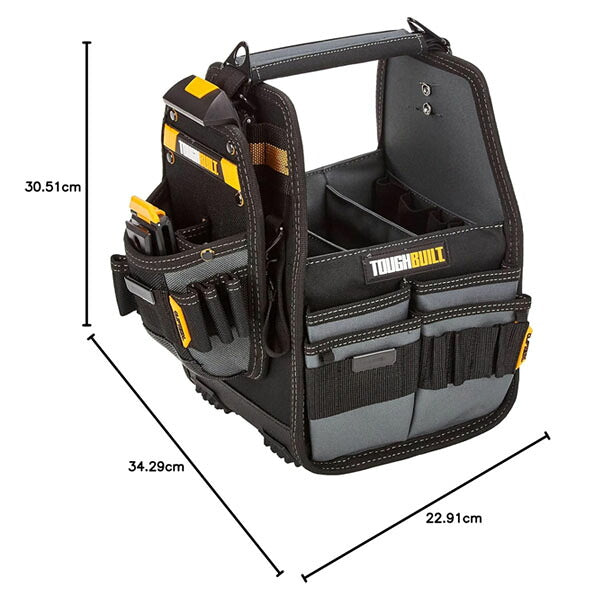 日本正規品 タフビルト CLIP TECH 8インチ トートバッグ ユニバーサルポーチ付 31ポケット ハブ2個付 工具バッグ (TB-CT-180-8)(856342005889) TOUGH BUILT