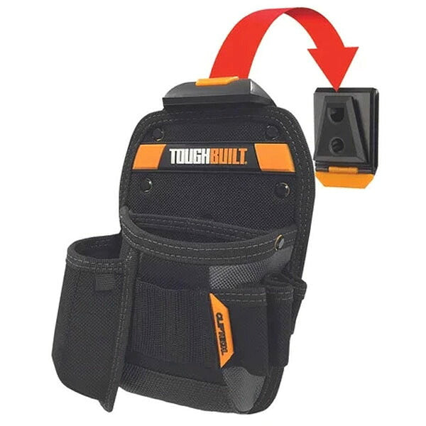 日本正規品 タフビルト CLIP TECH ユニバーサルポーチ 8ポケット 樹脂裏地ナイフポケット 巻尺クリップ 腰袋 (TB-CT-26)(856342005636) TOUGH BUILT