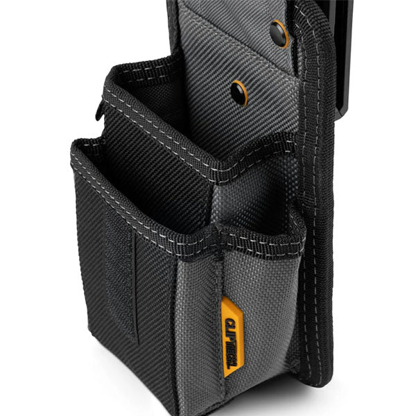 日本正規品 タフビルト CLIP TECH テスターポーチ 5ポケット リード線収納 面ファスナーフラップ 電工 腰袋 (TB-CT-34-B)(863621000060) TOUGH BUILT