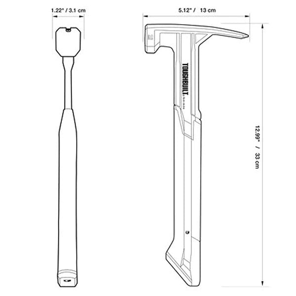 日本正規品 タフビルト 16oz リップハンマー スムースフェイス マグネット釘保持 ラバーグリップ 全長33cm 金槌 大工 (TB-H1-1R-S16)(810023387282) TOUGH BUILT