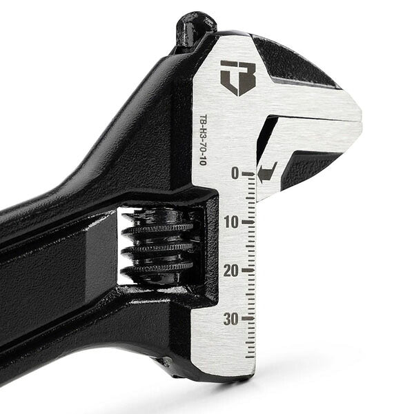 日本正規品 タフビルト アジャスタブルレンチ 10インチ 250mm 最大開口37mm クロムバナジウム鋼 レーザー目盛 (TB-H3-70-10)(810023387497) TOUGH BUILT