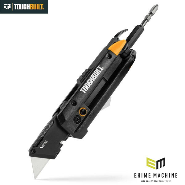 日本正規品 タフビルト 5in1 フォールディングナイフ ワイヤーカッター プライバー ビットドライバー 替刃3枚付 電工 (TB-H4-12-IM)(810023388845) TOUGH BUILT