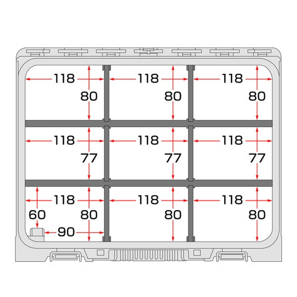 タジマ 工具箱 フタ付き仕切りトレイ用 仕切りセット (TB-HBOXCSTP)(4975364361165) TAJIMA TJMデザイン