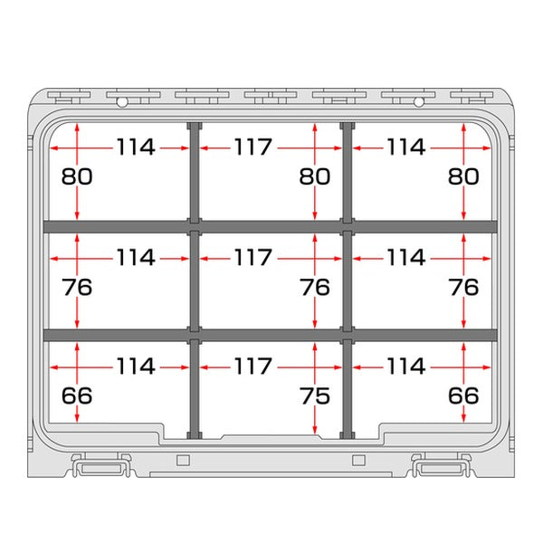 タジマ 工具箱 フタ付き仕切りトレイL用 仕切りセット (TB-HBOXLCSTP)(4975364361172) TAJIMA TJMデザイン