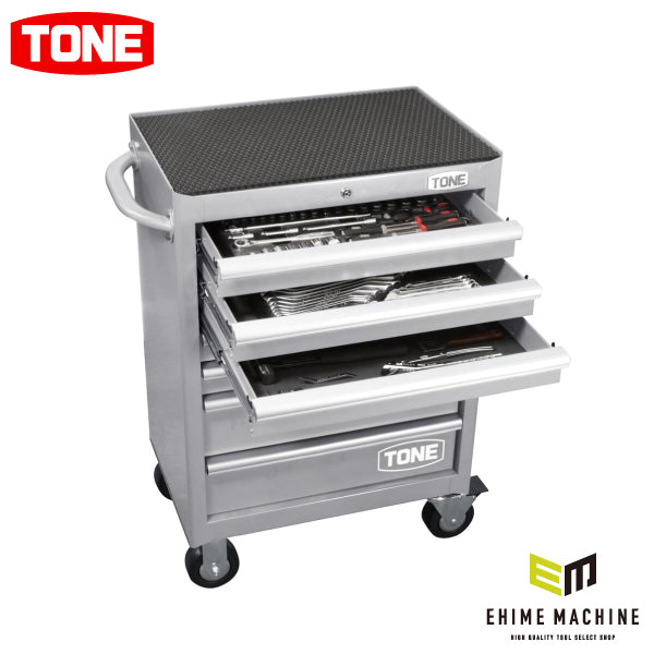 [メーカー直送品] TONE 整備用工具セット ツールキャビネットセット(シルバー) 72点セット (TCA311SV)(4953488258486) トネ
