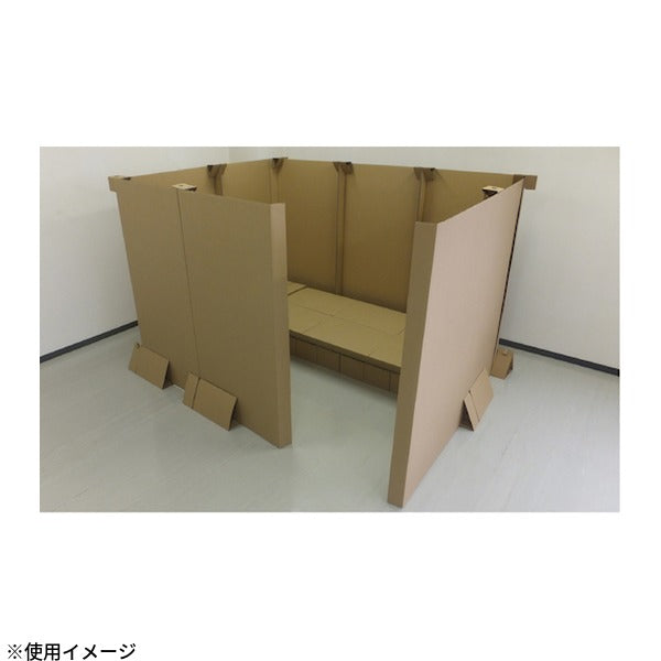 TRUSCO 段ボールベッド ナチュラル 900x1920x300mm 耐荷重200kg 組立約5分 (TNDB1990NA)(4550414097005) トラスコ中山