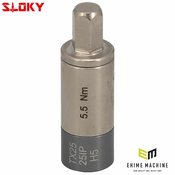 スローキー トルクアダプター 5.5Nm (TOK-12-5.5-S)(4545301117089) SLOKY 過締め防止 精密トルク管理 1/4HEX対応