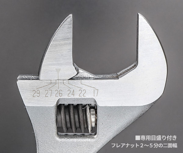 [26SS新商品] トップ工業 TOP 空調用モンキレンチ ロングエアワイド HY-32SL (4975180150509) TOP