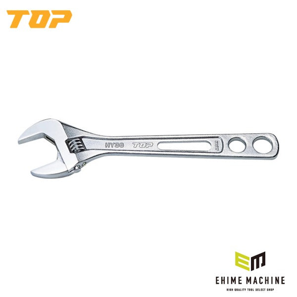 TOP 薄型軽量ワイドモンキレンチ(裸) エコワイド 150mm口開7～26 モンキーレンチ (HY26H)(4975180150554)トップ工業