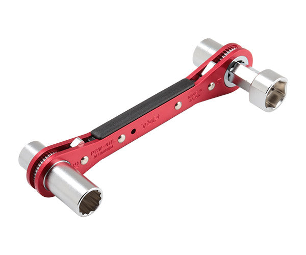 [26SS新商品] トップ工業 TOP ロング4サイズ板ラチェットレンチ ハイスライドラッチ PRW-4HL (4975180414458) TOP