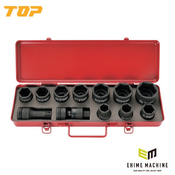 TOP インパクト用ソケットセット インパクトレンチ用 (PT-1736XUS)(4975180729880)トップ工業