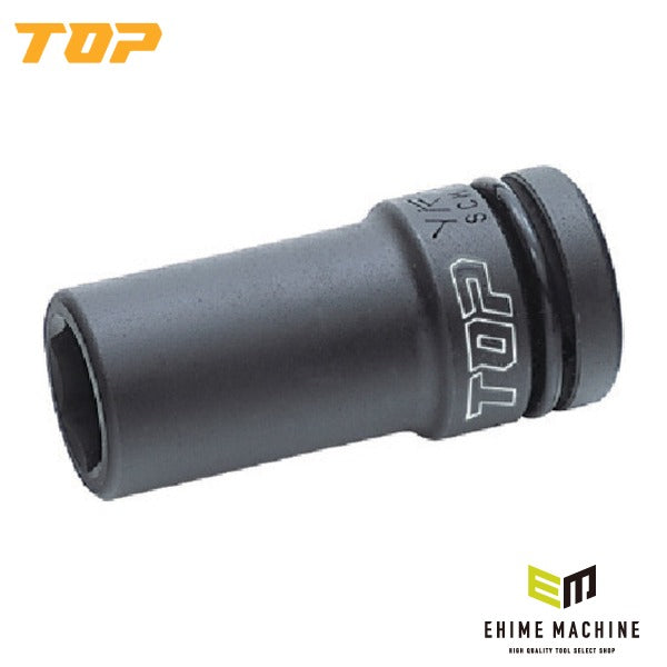 TOP インパクト用ディープソケット 差込角12.7mm 対辺19mm インパクトレンチ用 (PT-419L)(4975180736444)トップ工業
