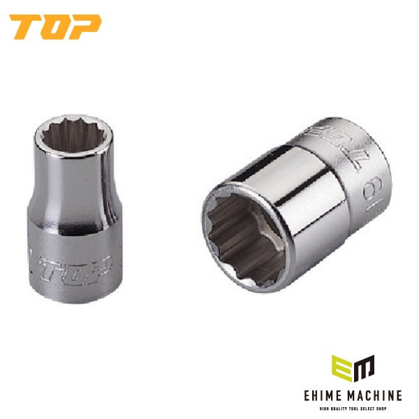 TOP ソケットレンチ用ソケット 差込角12.7mm 対辺9mm ラチェット用 (S-409)(4975180771773)トップ工業
