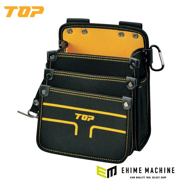 TOP 電工用腰袋3段タイプ(中) 電工 工具袋 (TPD-301M)(4975180951076)トップ工業