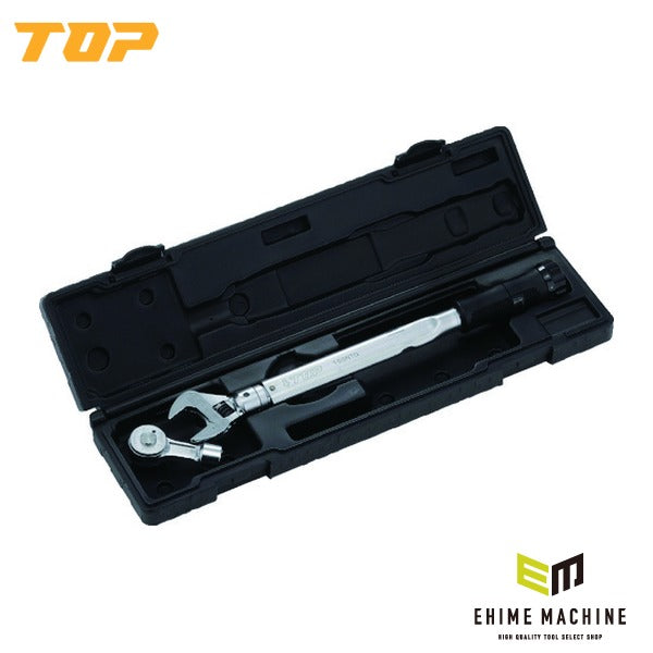 TOP モンキ形/ラチェット形グリップ付トルクレンチセット 調整範囲20～100N・m トルク管理 (TS-100NTG)(4975180375735)トップ工業