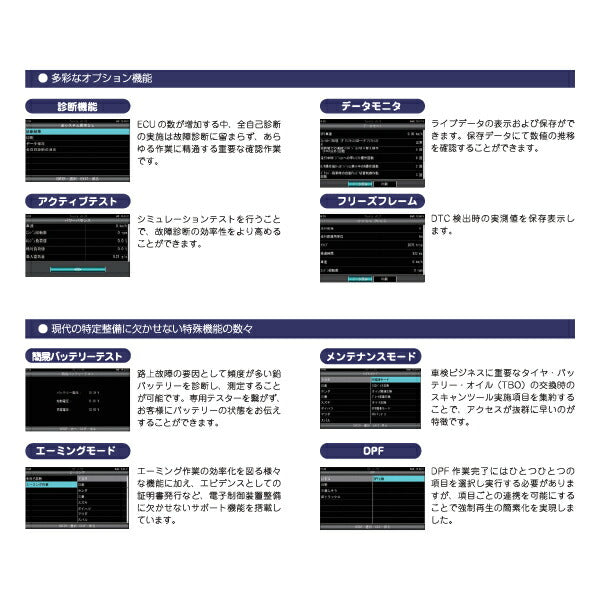 メーカー直送品] Diagnostic Tool TPM-6 整備兼用検査用スキャンツール