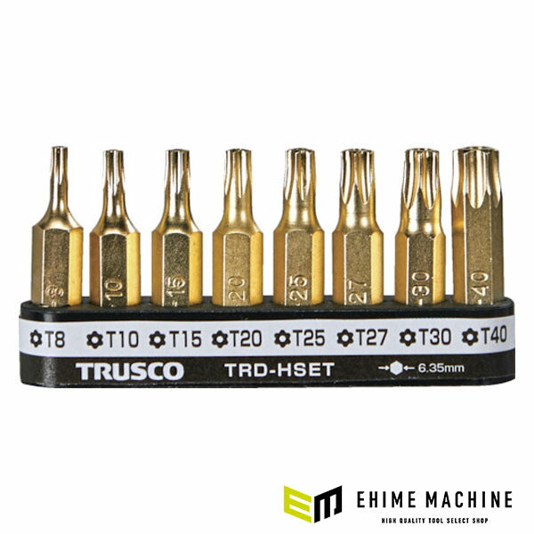 TRUSCO TRD-HSET ヘクスローブドライバー（ホルダー付）セット８本組(4550414093267) トラスコ中山