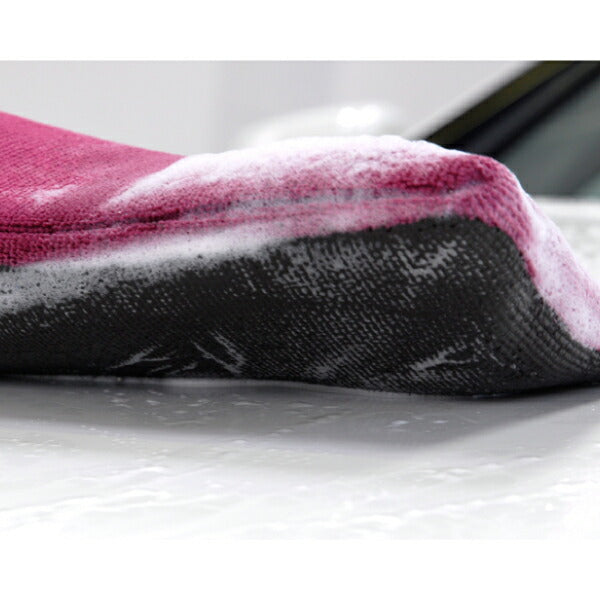 TRYPAD 洗車ミット TRYPAD-W-M マイクロファイバークロスの片面に手作業での除去に最適なラバー加工で洗車と同時に除去作業を行える