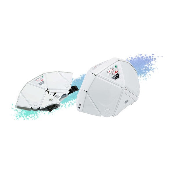 ミドリ安全 防災用折りたたみヘルメット フラットメット2 TSC-10N ホワイト 厚さ3.3cm 国家検定合格品 日本製 (TSC-10N-W)(4548890471150) MIDORI ANZEN