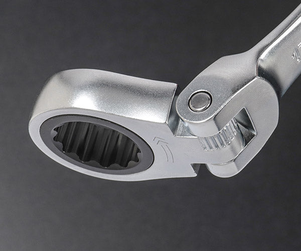 [数量限定] TONE ラチェットめがねソケットセット 15点 首振ラチェットレンチ 8～19mm ツールバッグ付 (TST115) (4953488491845) トネ