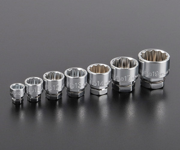 [数量限定] TONE ラチェットめがねソケットセット 15点 首振ラチェットレンチ 8～19mm ツールバッグ付 (TST115) (4953488491845) トネ