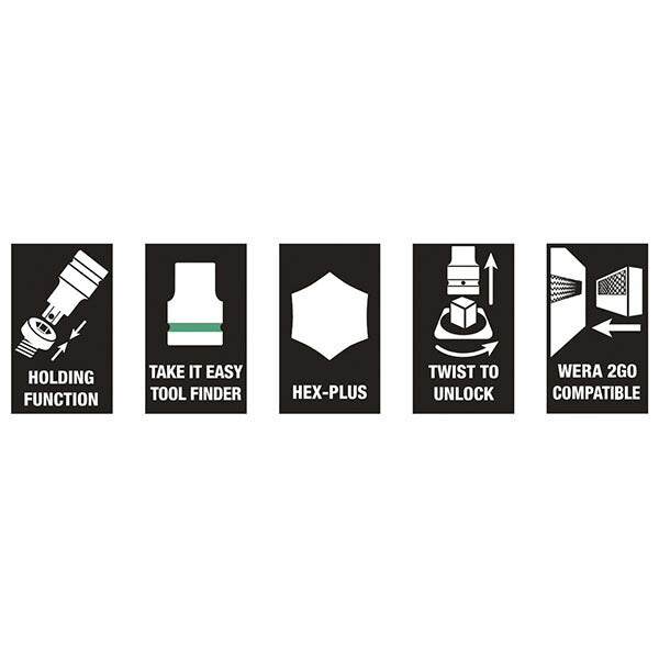日本正規品 ヴェラ 3/8DR(Hex-Plus)ビットソケットセット(ホールド