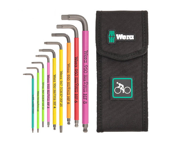日本正規品 Wera 004173 自転車用 ボールポイントL型六角レンチ・トルクスレンチセット 9本組 ポーチ付 05004173001 ヴェラ ベラ
