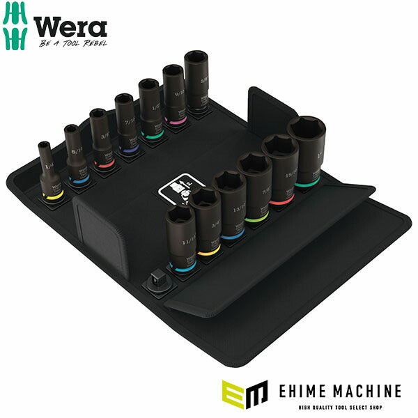 日本正規品 Wera Impaktor ディープインパクトソケットセット 9.5sq.(3/8) インチ ケース付 13点 (005581)(4013288233912) ヴェラ ベラ