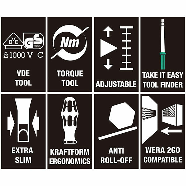 日本正規品 ヴェラ 1.2-3.0Nm絶縁トルクドライバーセット 16点 (006609)(4013288229953) ベラ Wera