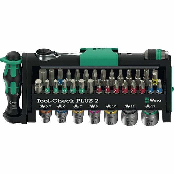 日本正規品 Wera Tool-Check PLUS 2 ツールチェック プラス2 39点 Zyklop Mini ビットラチェット/ソケット 6.35mm(1/4) (049056)(4013288234902) ヴェラ ベラ