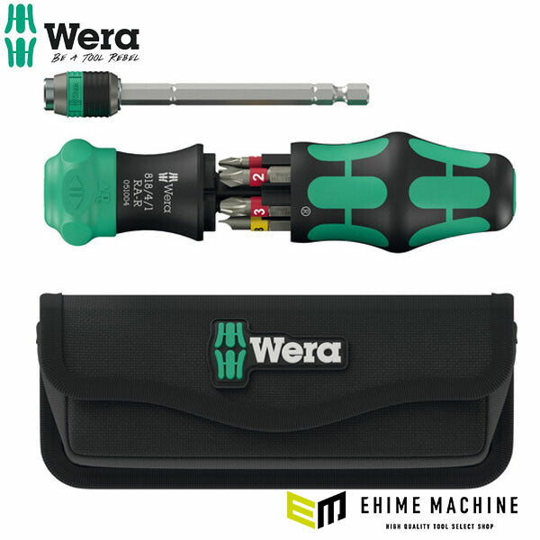 日本正規品 Wera 051515 ラチェット式ドライバー クラフトフォーム コンパクト 25 RA-R ポーチ付 ビット6本収納 (4013288234018) ヴェラ ベラ