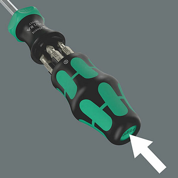 日本正規品 Wera 051518 ラチェット式ドライバー クラフトフォーム コンパクト 27 RA 2 ビット6本収納 (4013288233967) ヴェラ ベラ