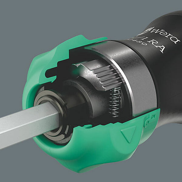 日本正規品 Wera 051519 ラチェット式ドライバー クラフトフォーム コンパクト 28 RA 1 ビット6本付 (4013288234032) ヴェラ ベラ
