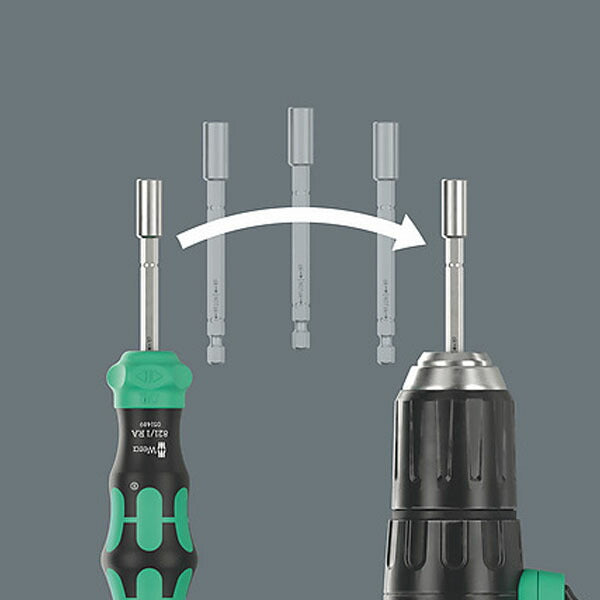 日本正規品 Wera 051519 ラチェット式ドライバー クラフトフォーム コンパクト 28 RA 1 ビット6本付 (4013288234032) ヴェラ ベラ