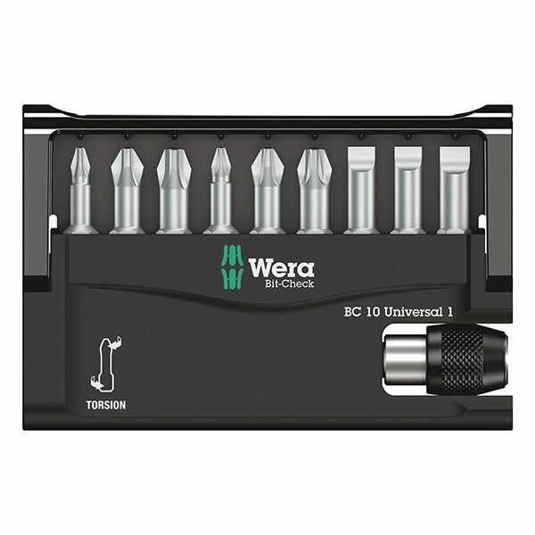 日本正規品 ヴェラ ビットチェック ビットセット #1 10点 (056161)(4013288033772) ベラ Wera