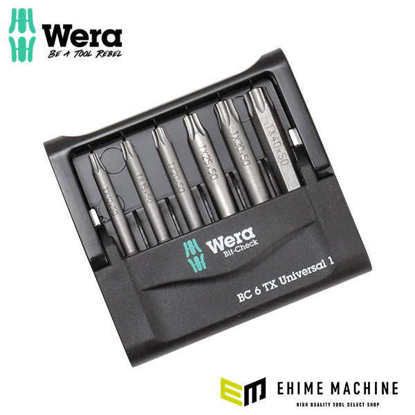 日本正規品 Wera 056472 BC 6 TX Universal 1 トルクスドライバービットセットホルダー付 6点セット 05056472001 ヴェラ ベラ