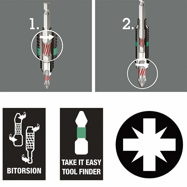日本正規品 ヴェラ PZ1x25mm (Pozidriv)ドライバービット (056710)(4013288034274) ベラ Wera