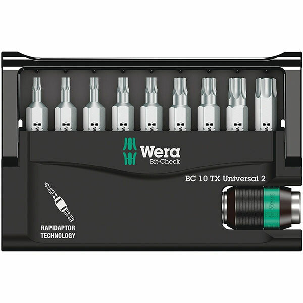 日本正規品 ヴェラ 10本組 (Torx)ドライバービット(TORSION) (057115)(4013288127747) ベラ Wera