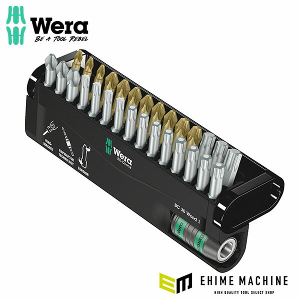 日本正規品 ヴェラ ビットチェック ビットセット 木工用1 30点 (057433)(4013288179807) ベラ Wera
