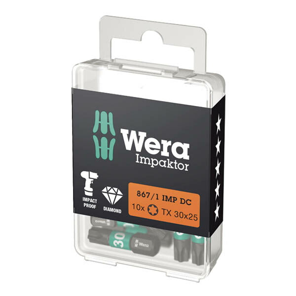 日本正規品 ヴェラ T30x25mm ドライバービット(インパクト用) (057626)(4013288157454) ベラ Wera